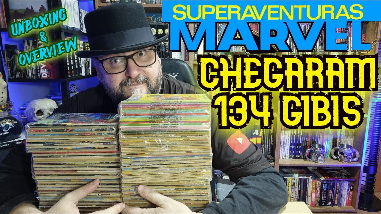 134 gibis de SUPERAVENTURAS MARVEL - UNBOXING GIBI