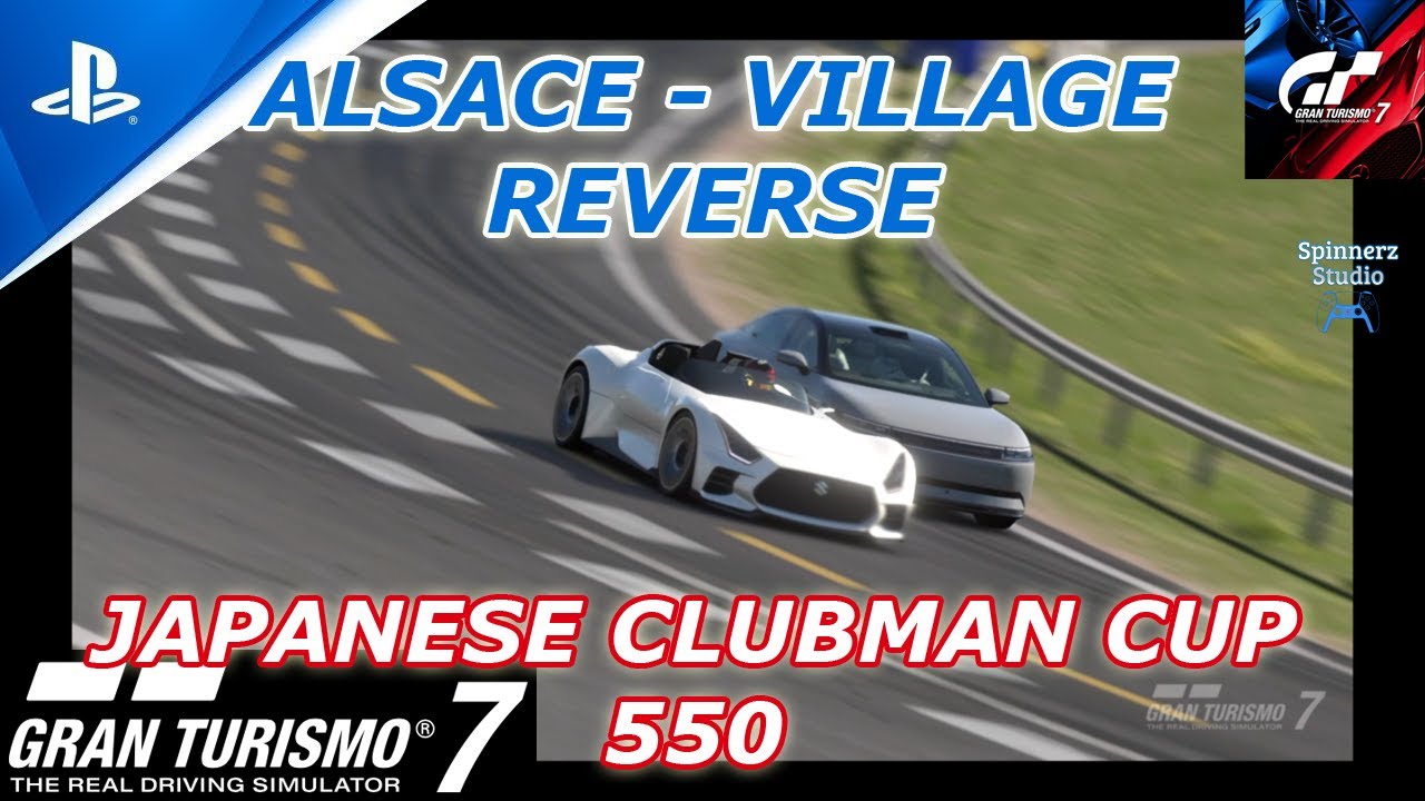 Gran Turismo 7 Japanese Clubman Cup 550 | Alsace - Village Reverse (Hard) | Suzuki VGT