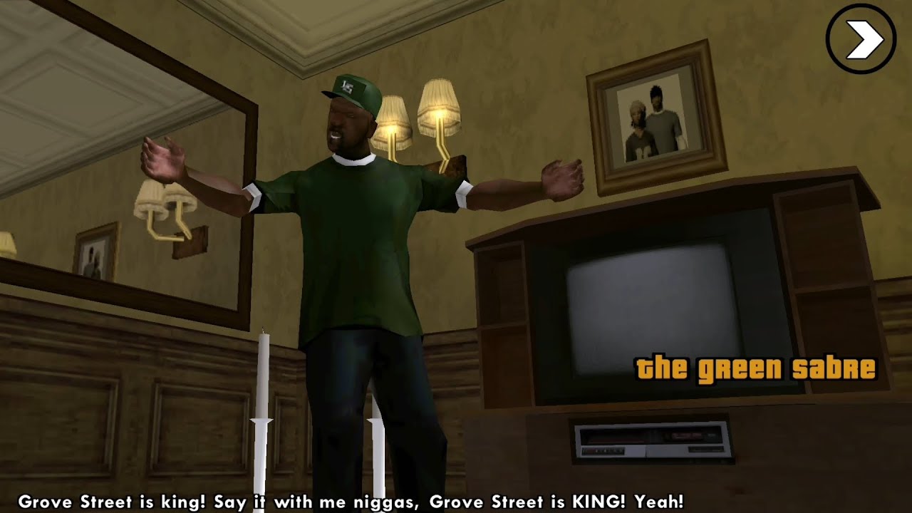 The Green Sabre #gta #sanandreas #gaming #nocheats #androidgames #groove #king #gameplay #og #nigga
