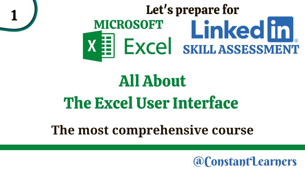 1. MS Excel User Interface | Excel LinkedIn Skill Assessment