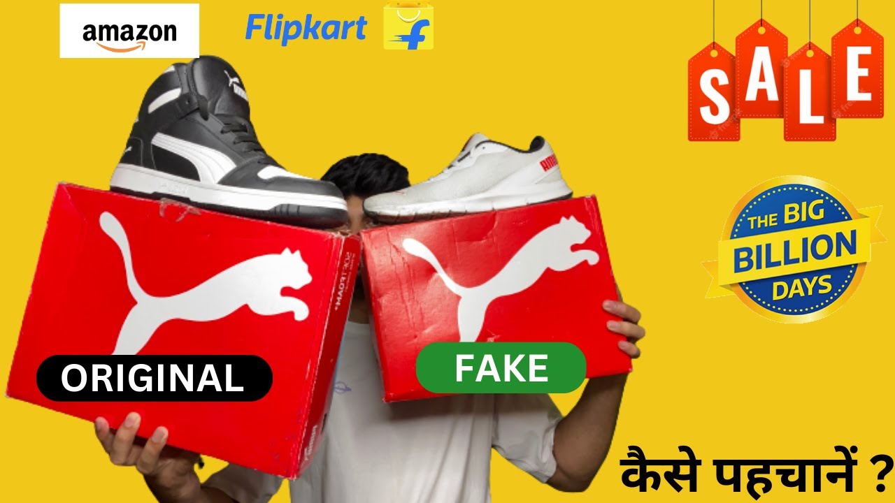 Fake shoes from Flipkart? | Real and Fake Puma Shoes