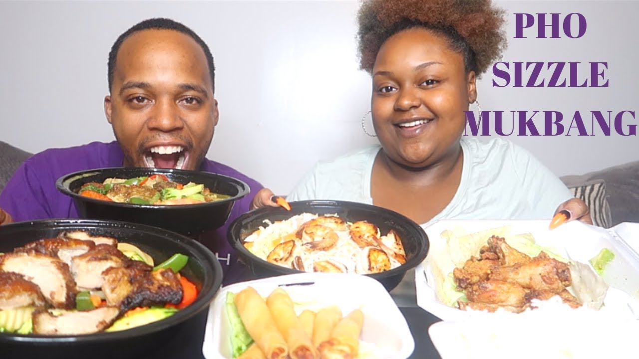 VIETNAMESE MUKBANG | Trying our NEW Pho Sizzle Vietnamese Restaurant | FRITZ FAMILY ENTERTAINMENT