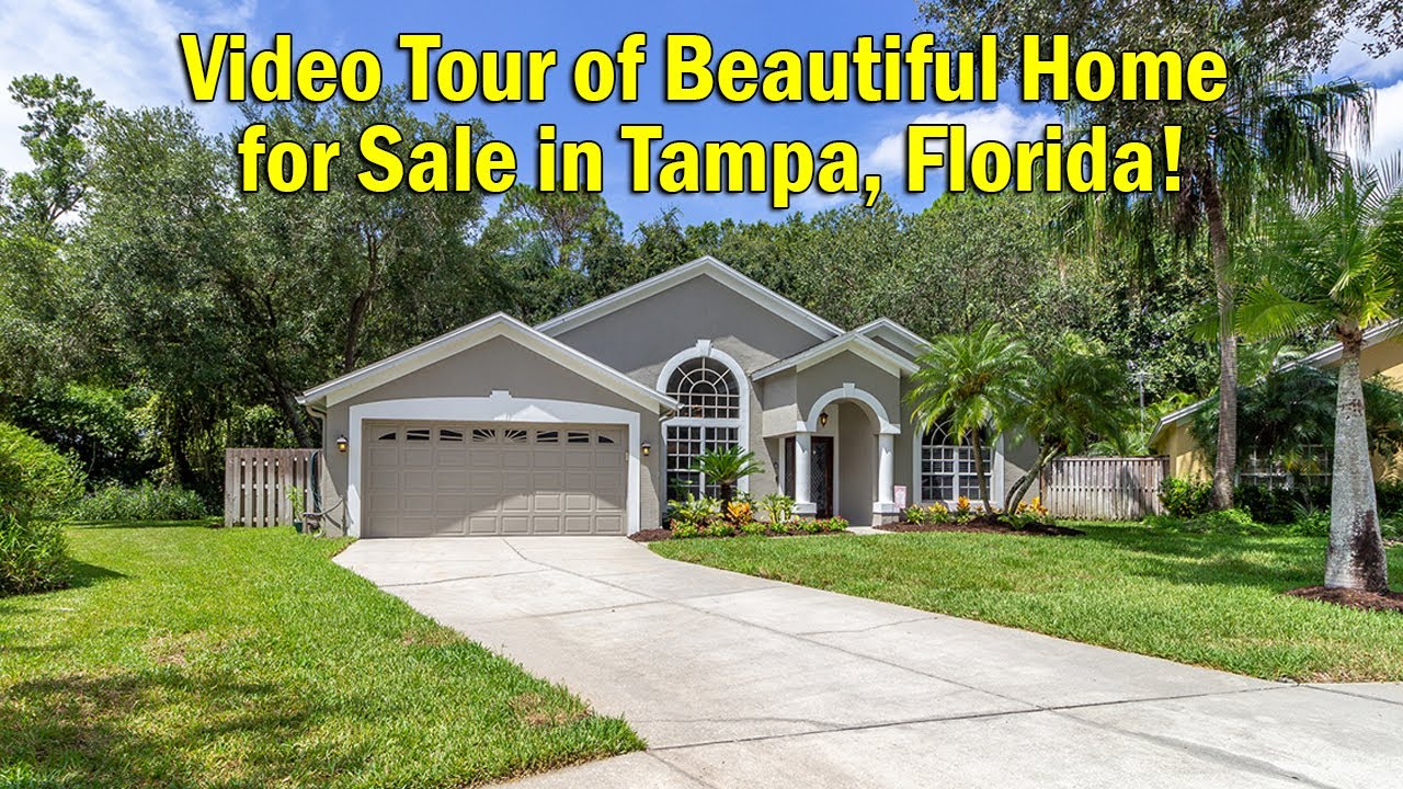 Video Tour of Beautiful Home for Sale in Tampa, Florida