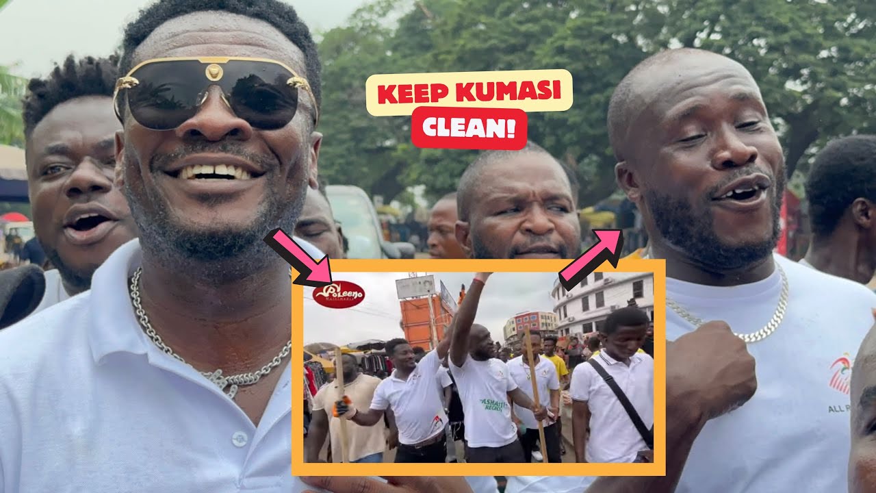 Ei😳 Asamoah Gyan & His Vice Dr Likee Cleans The Whole Kumasi