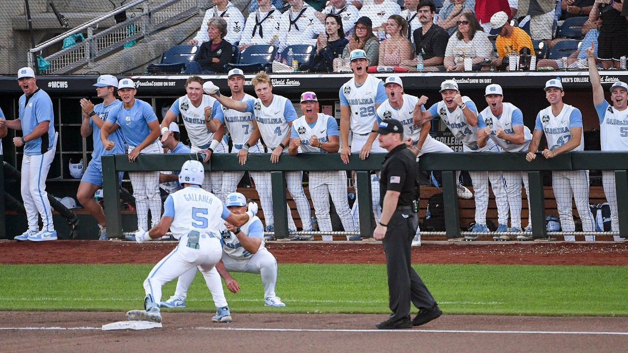 UNC Baseball: Heels Top West Virginia, Move to 2-0 in Omaha