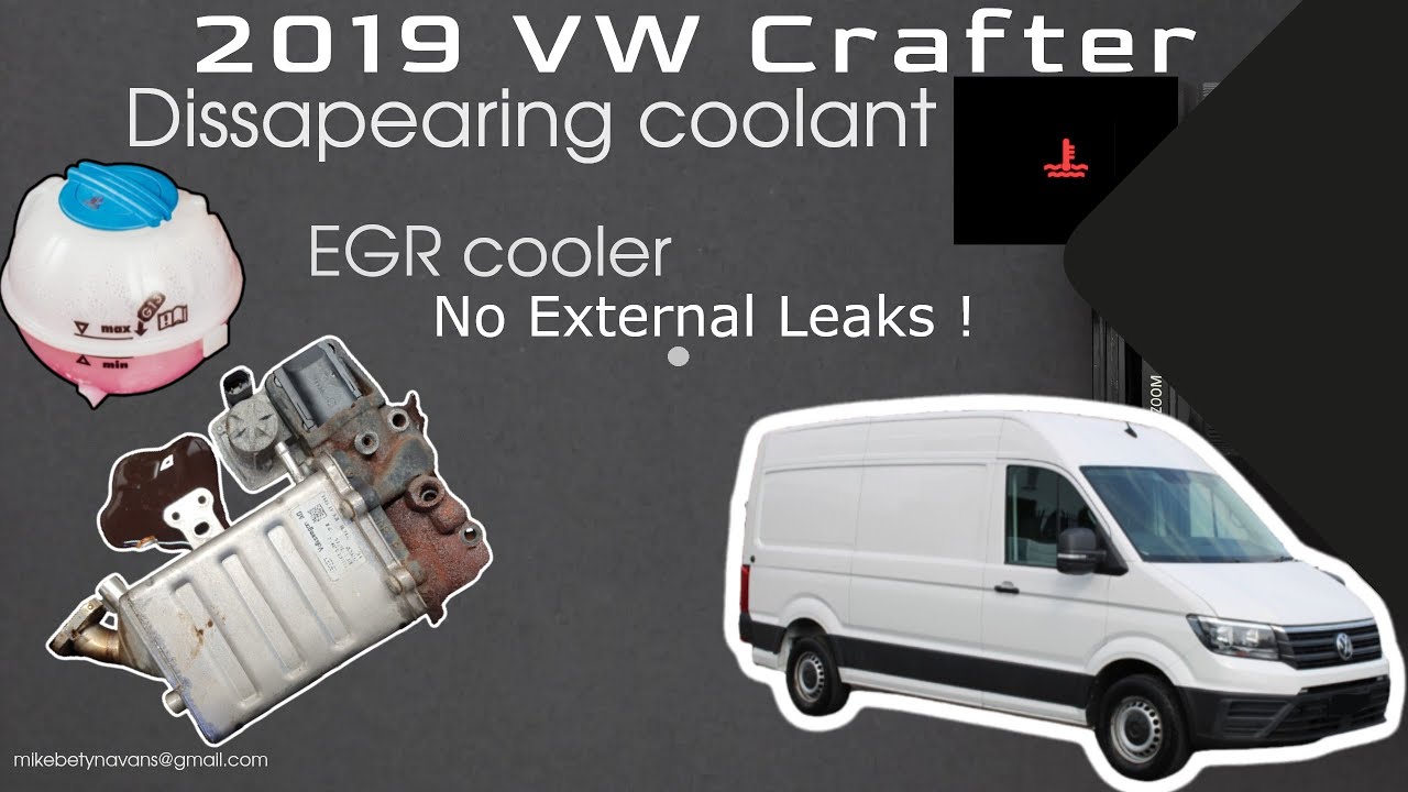 2019 VW Crafter Dissapearing coolant - no external leaks ! EGR cooler test #vw #low coolant #cooler