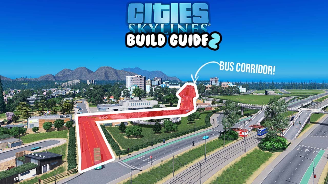 Office Parks & Bus Corridors In Cities Skylines! | 25 Tile Build Guide