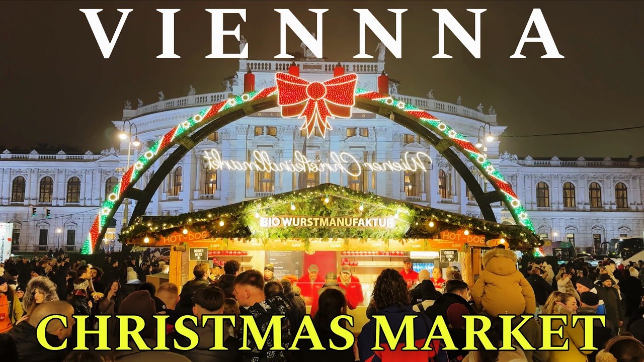 Christmas Market, Vienna 🇦🇹 2025  Rathausplatz  Walking Tour || 4K UHD