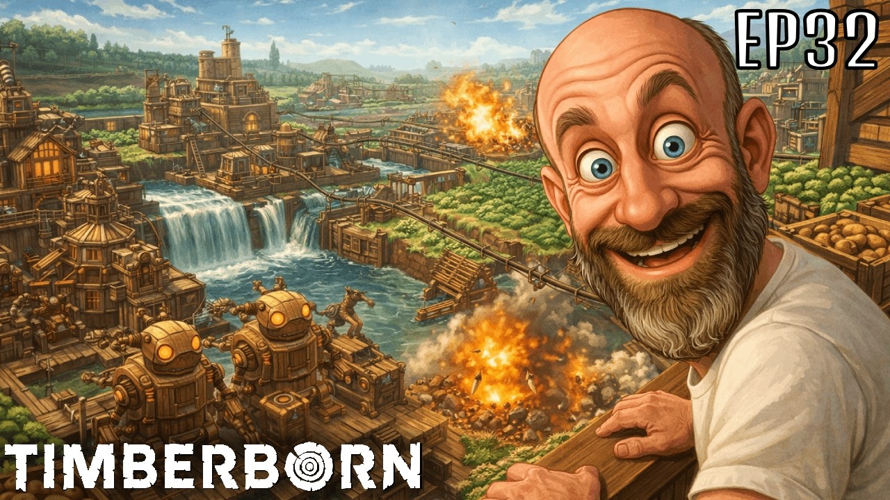 Timberborn EP32 | Wielka Fabryka Botów i Ziemniaczane Bio-paliwo