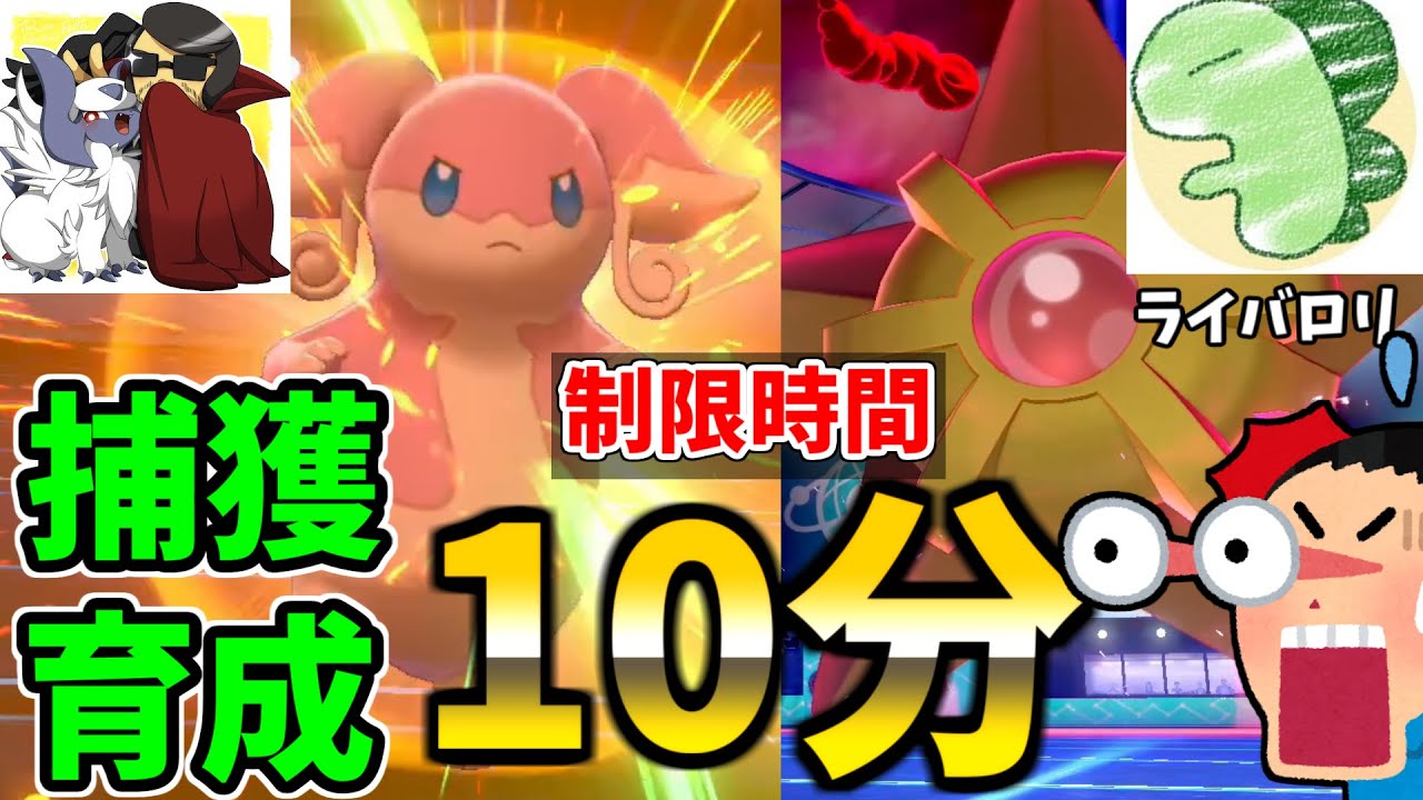 【VSライバロリ】”制限時間10分”で育成する特殊ルールで対決！こいつ絶対に潰します。【ポケモン剣盾/インスタントバトル】
