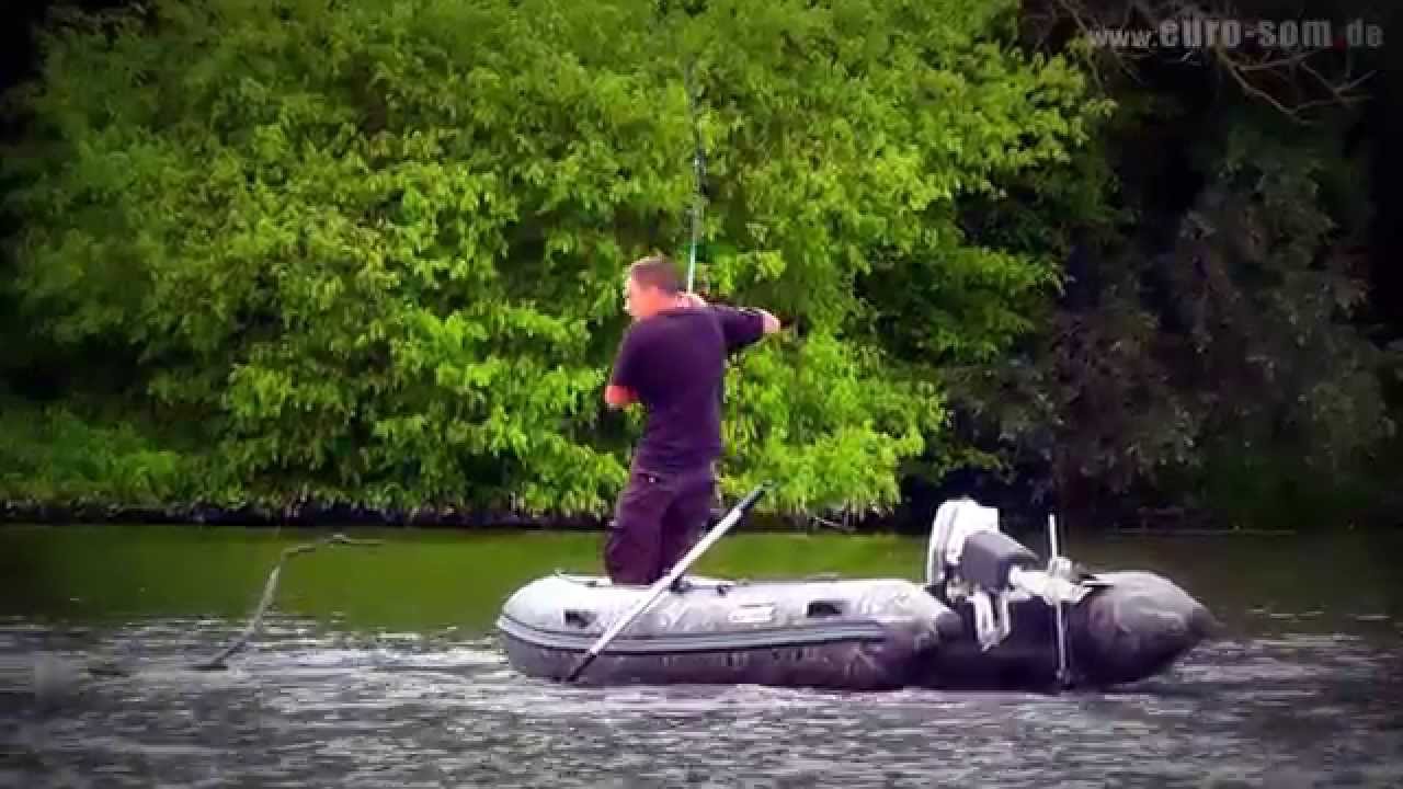 inflatable boat Sportex Shelf 330K in action / Schlauchboot Wallerdrill