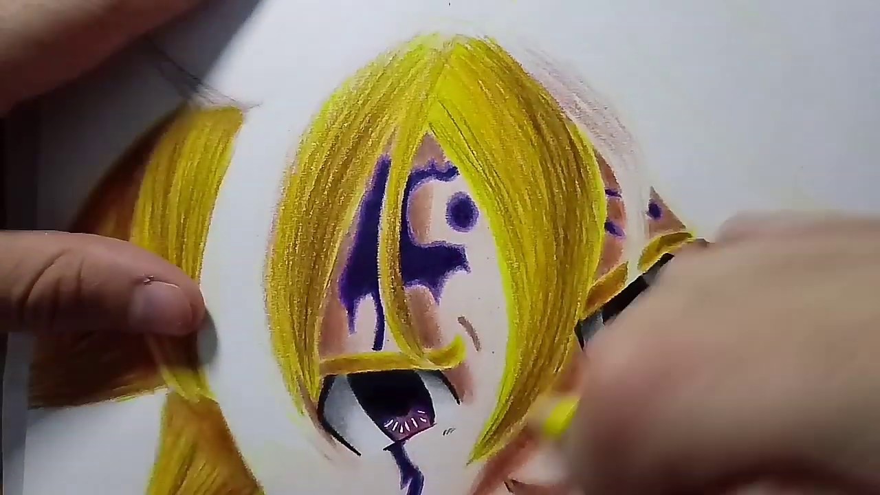 Como colorir cabelo de anime Semi-Realista
