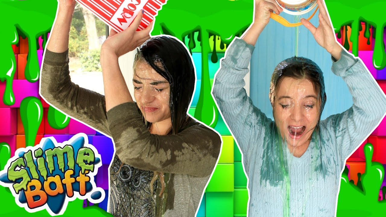 DESAFIO SLIME BAFF COM MINHA AMIGA II GOSMA VERDEEEE