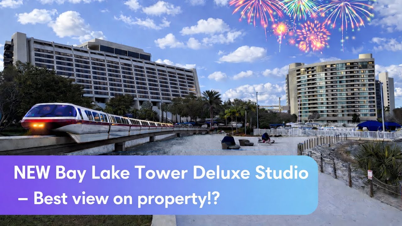[4K] NEW: Bay Lake Tower at Disney's Contemporary Resort - Deluxe Studio pref. view | WDW, Jan. 2026