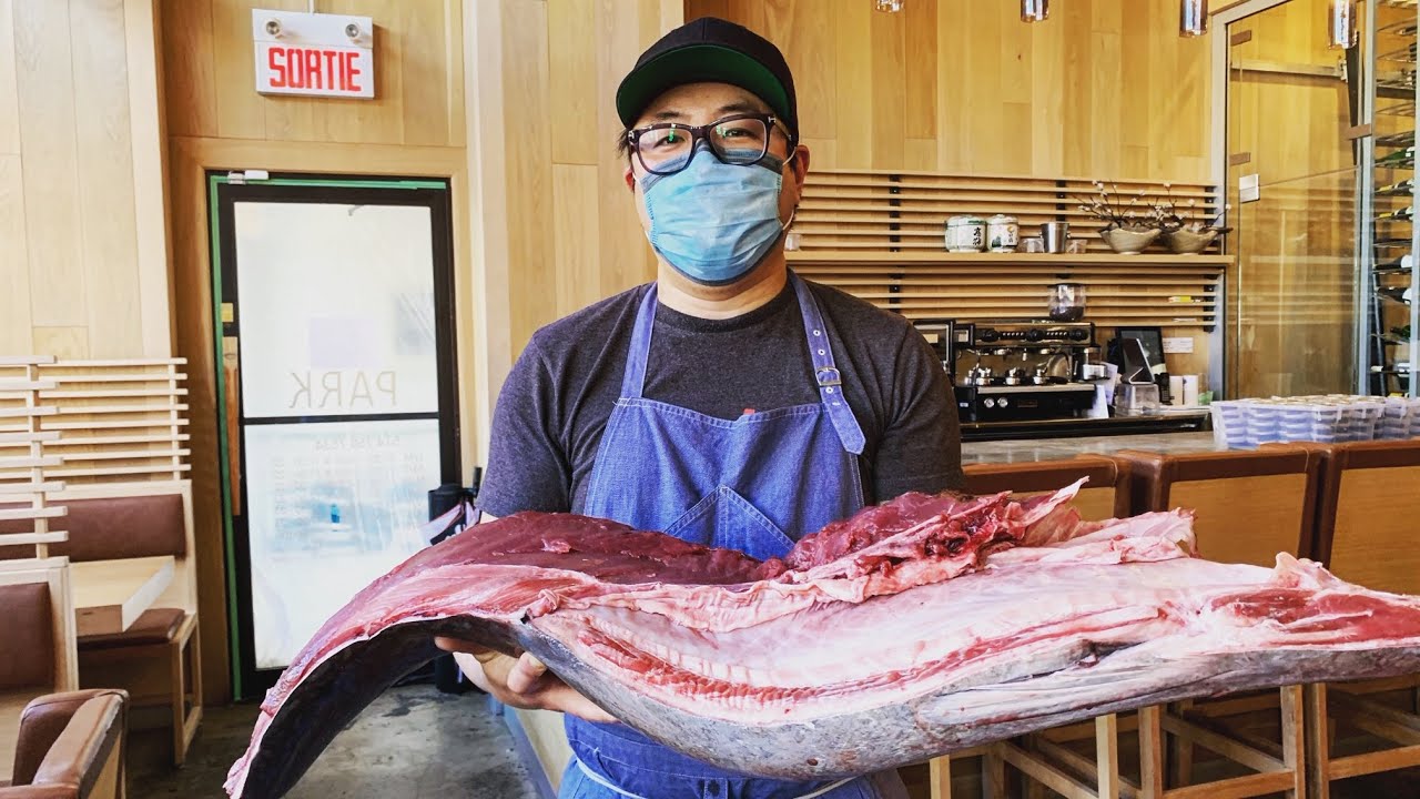 Chef Antonio Park Breaks Down 300 POUND TUNA!