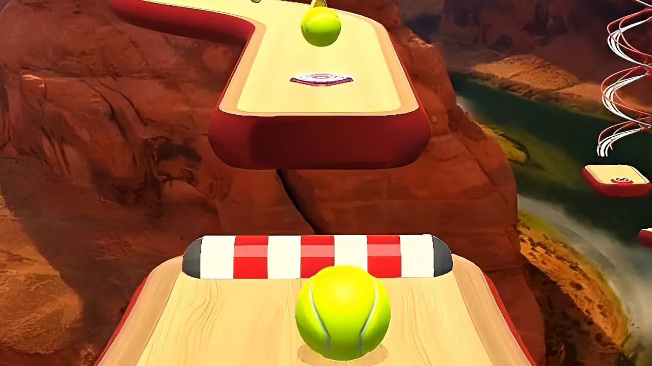 Rolling Ball 3D Sky Race New Update Gameplay Level 55