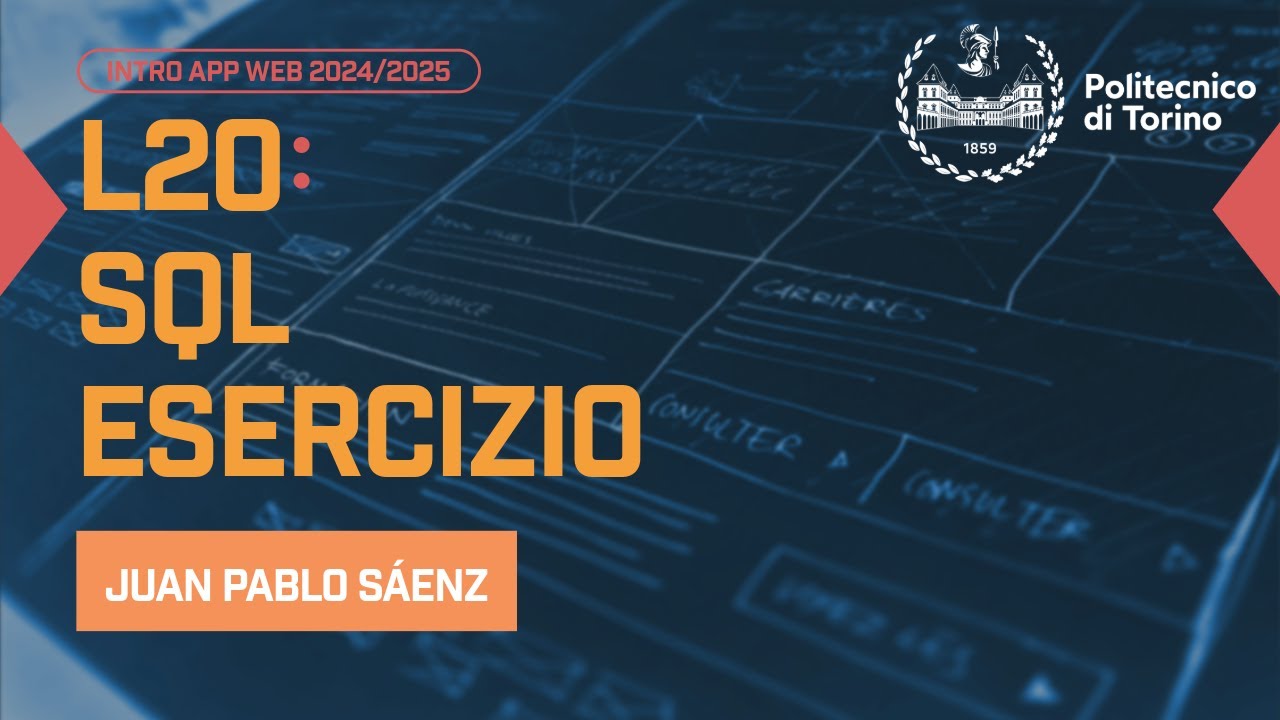 IAW 2024 - L20: Esercizio su SQL