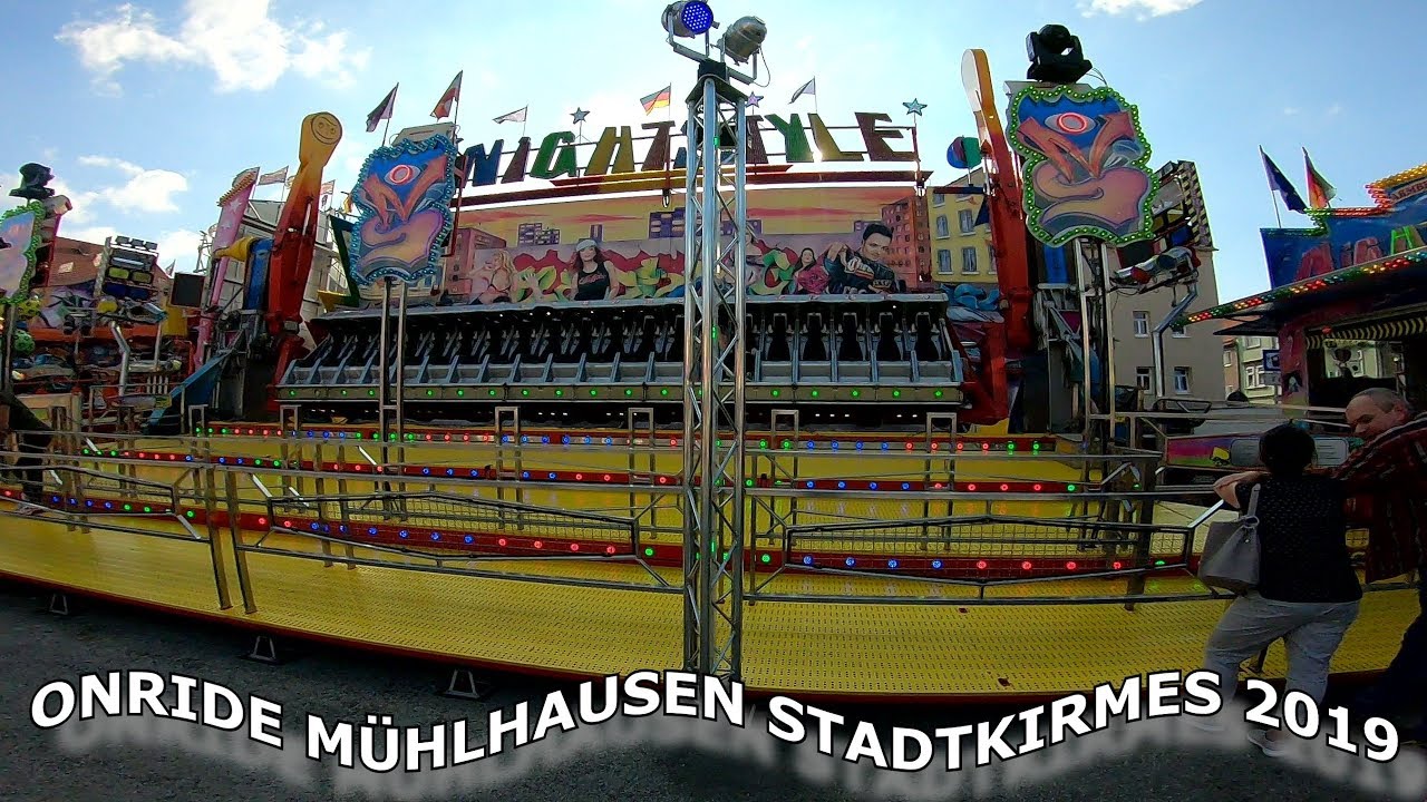 NIGHT STYLE ARMBRECHT KIRMES ONRIDE KERMIS M&Uuml;HLHAUSEN STADTKIRMES 2019 FUNFAIR