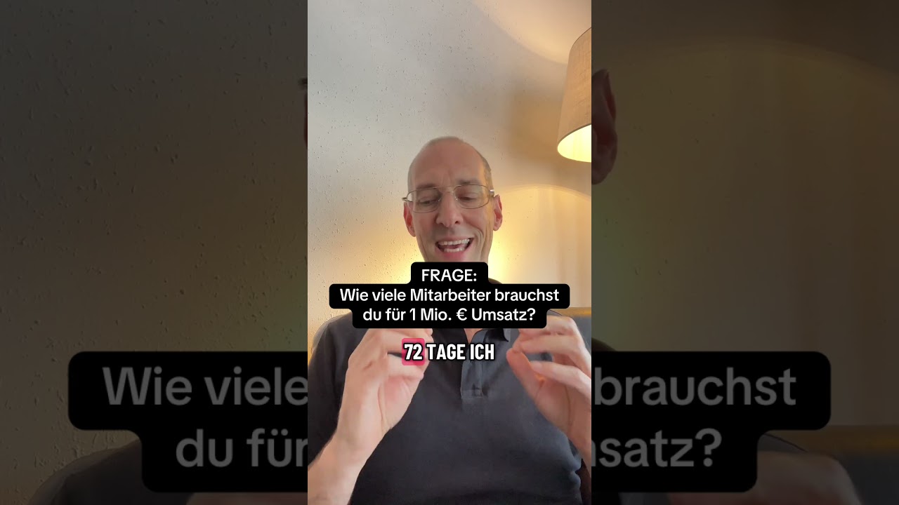 Wie viele Mitarbeiter brauchst du f&uuml;r 1 Mio. &euro; Umsatz? Die einfache Rechnung zeigt&rsquo;s dir.