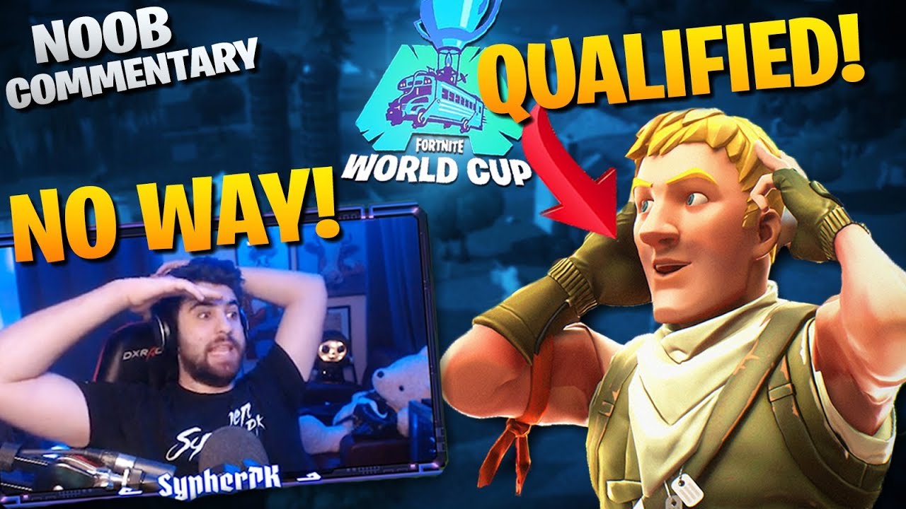 This NOOB Qualified For The World Cup!? - Noob Commentary (Fortnite Battle Royale)