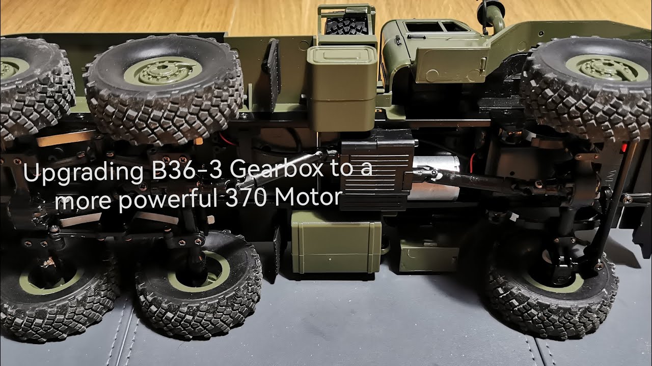 Upgrade your WPL B36-3 Transporter to 370 Motor Power