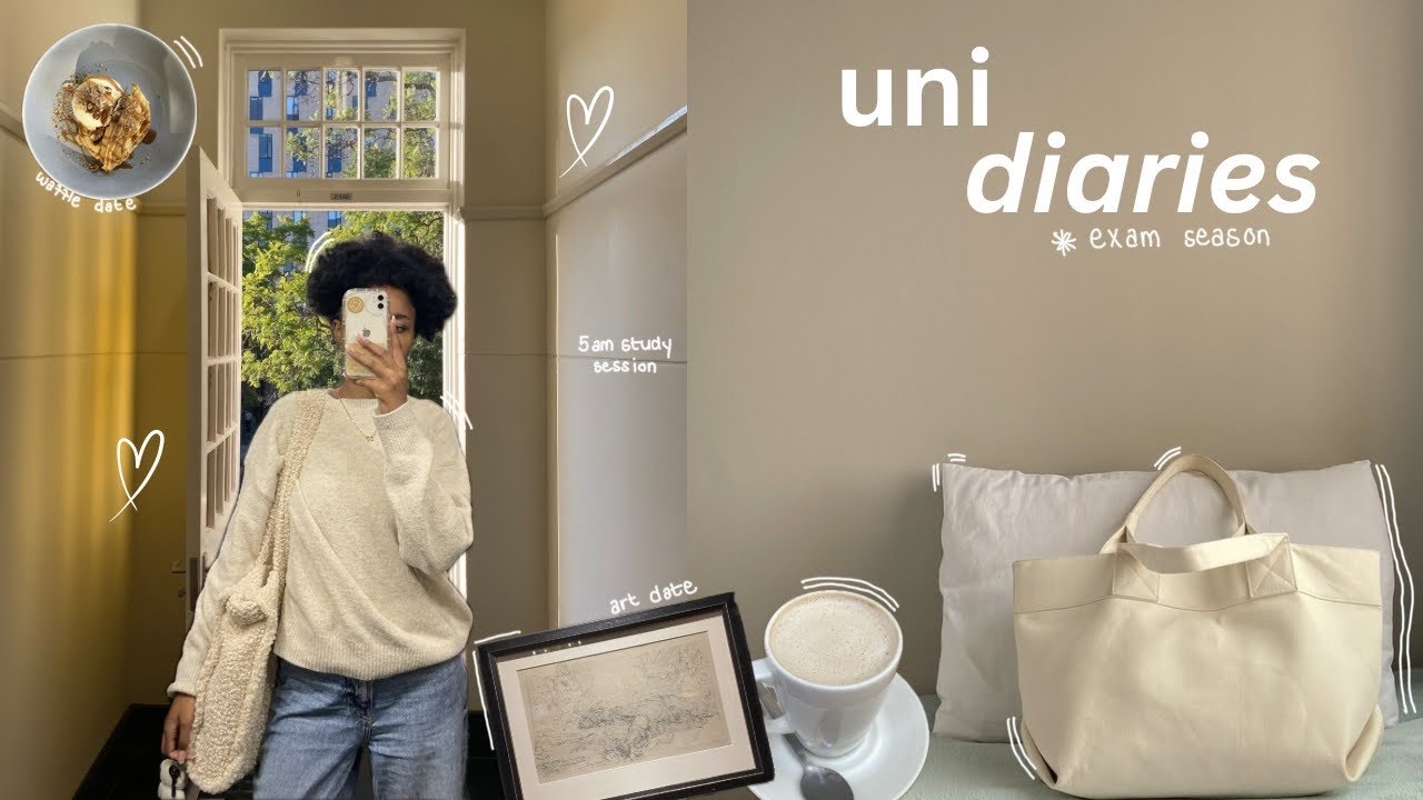 uni diaries | exam season 🖇️ + 5am study session + mental health workshop + museum date + cute pr