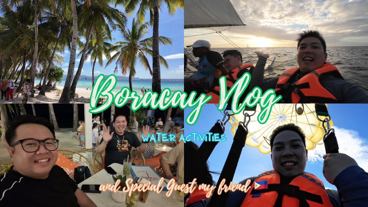 2nd day in Boracay Island!! Parasailing + Paraw Sunset Sailing and Special Guest!! | Kenta-san