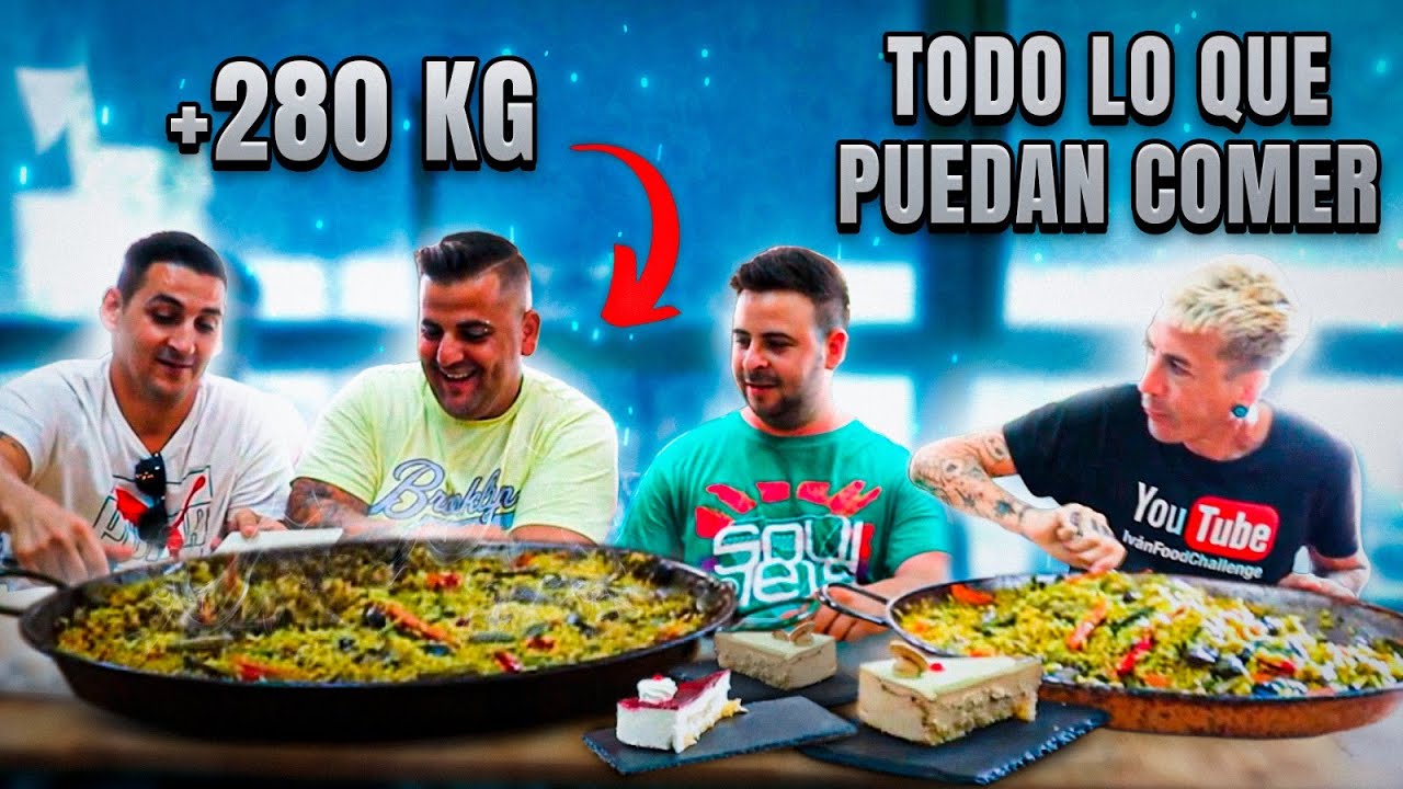 ME ENFRENTO A 3 PERSONAS de +280 KG COMIENDO *NADIE ESPERABA ESTO* por primera vez en el canal.