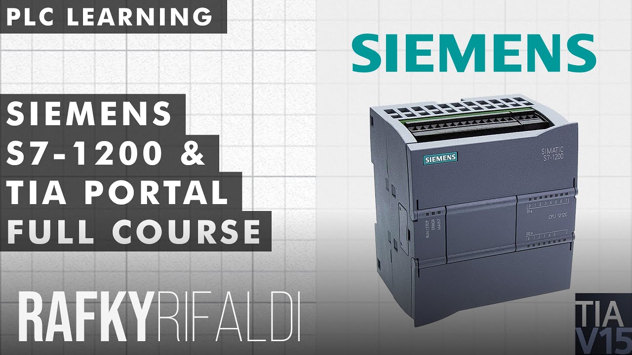 Belajar PLC - Siemens S7-1200 & TIA Portal Dasar Lengkap | Wiring, LD, NO NC, Interlock, Timer