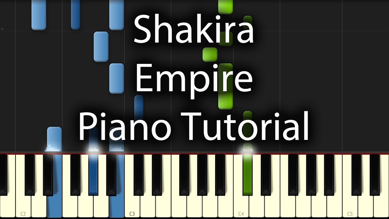 Shakira - Empire Tutorial (How To Play On Piano)