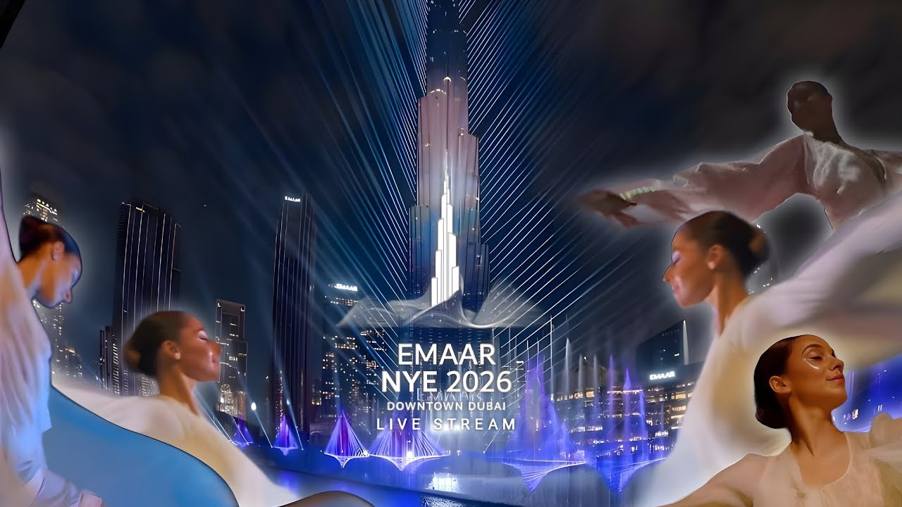 Live Stream! Emaar NYE 2026 Downtown Dubai New Year's Eve Like No Other by Emaar 
