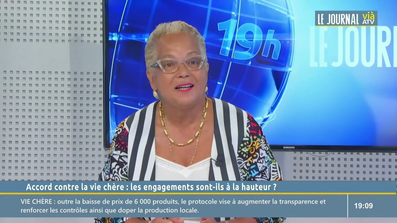 Accord contre la vie chère : intervention de Francette Florimond au journal de vià ATV