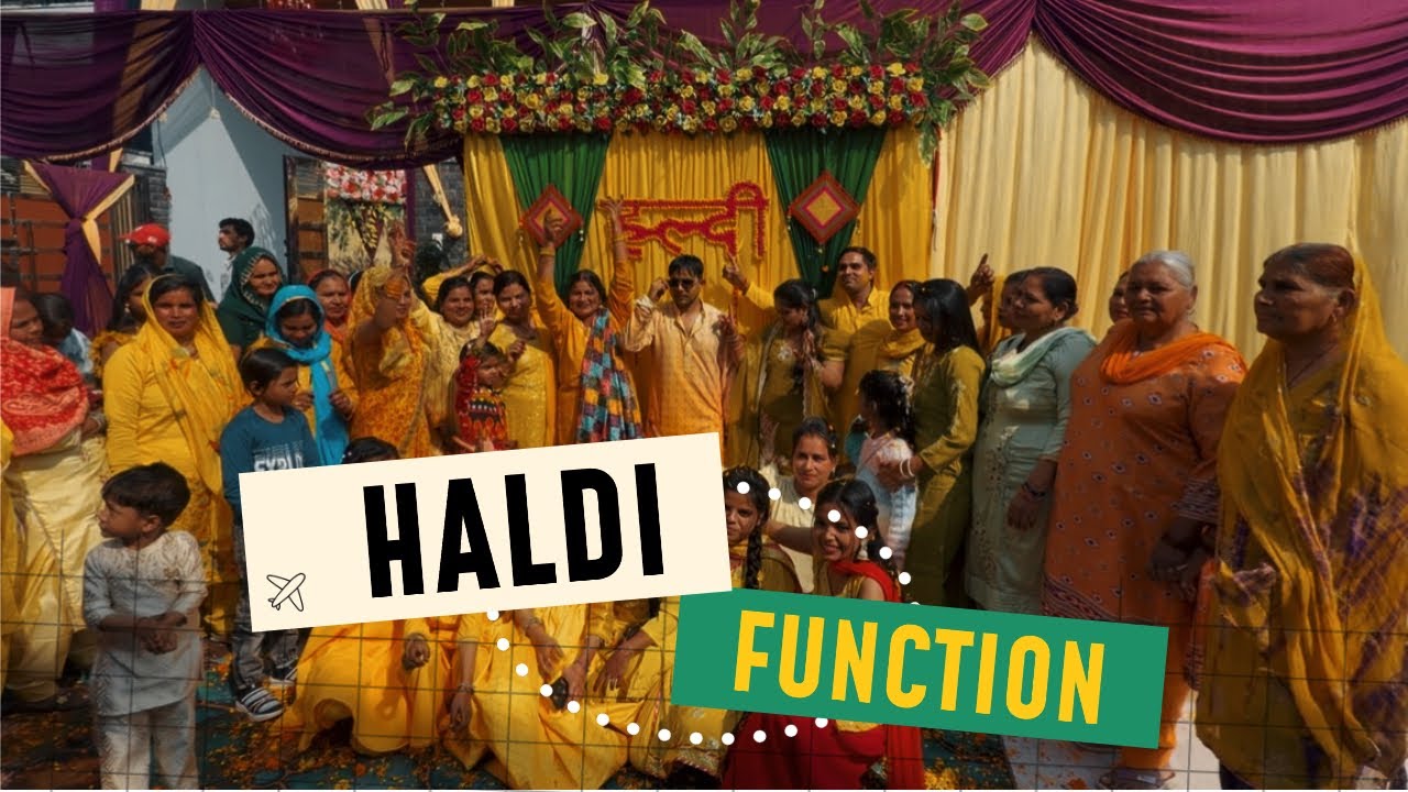 💖Finally ✅|Haldi Ceremony is completed | Shaadi Se Pehle Masti Aur Rasme” 💛🌼 #ankurvlogs74 