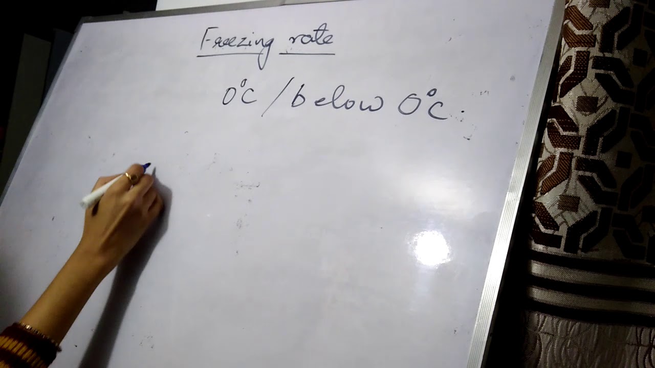 Gate food technology  -  Freezing rate, it's concepts and numericals