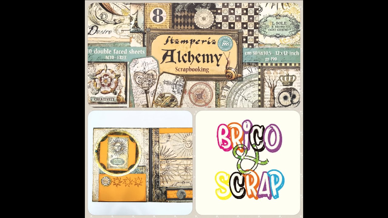 TUTO SCRAPBOOKING - LE DISQUE ROTATIF #scrapbooking #album #alchemy #stamperia #partenariat