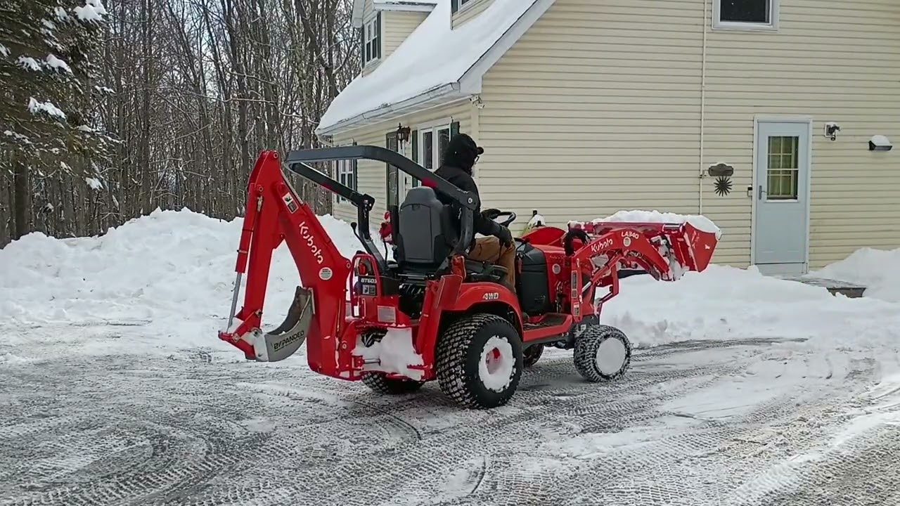snow Kubota cleanup