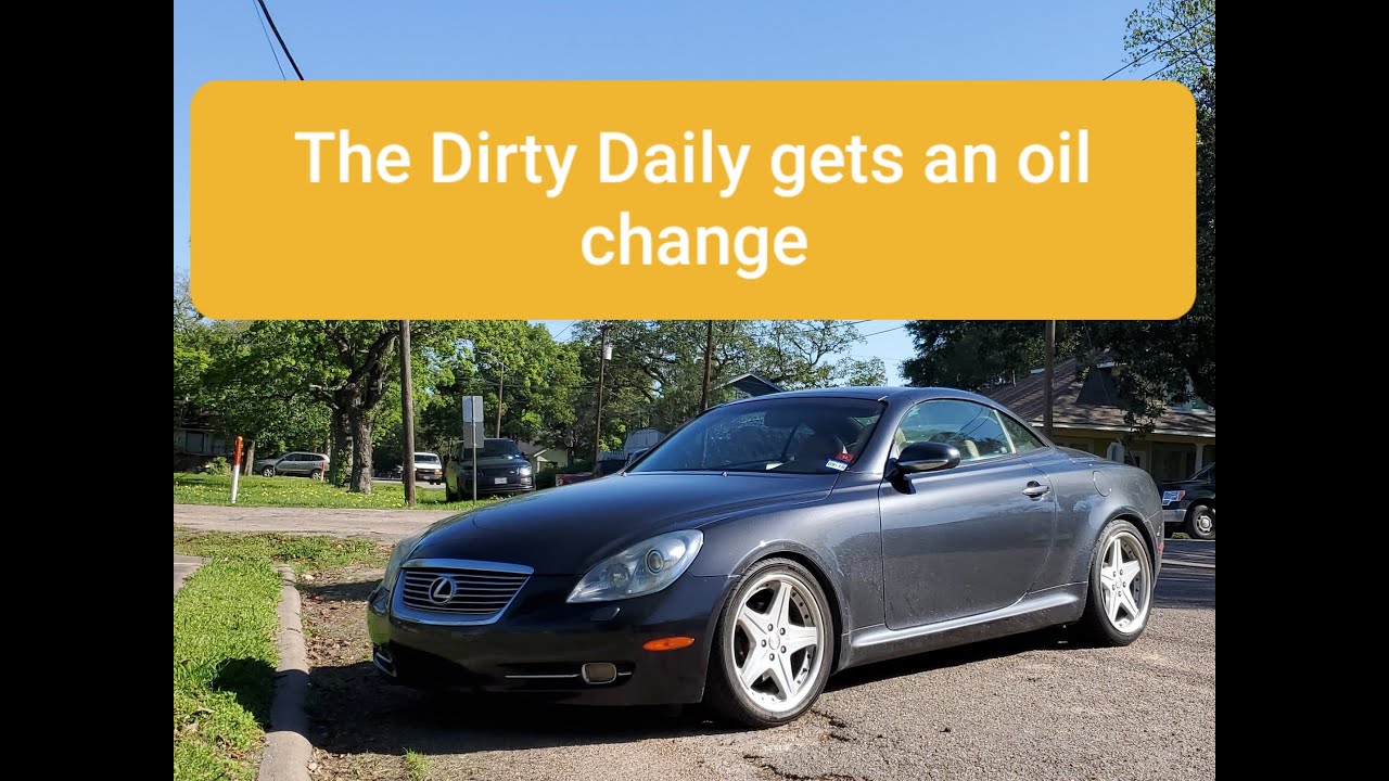 My Lexus SC430 gets an oil change