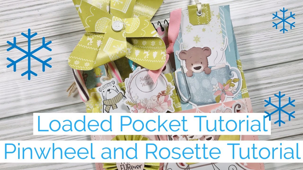 Loaded Pocket Tutorial with Pinwheel and Rosette Tutorial Lots of Ideas to add to Pockets Gift Idea