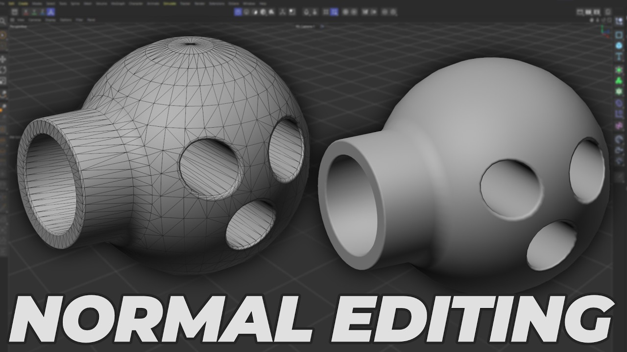 How to transfer and edit Normals in Cinema 4D