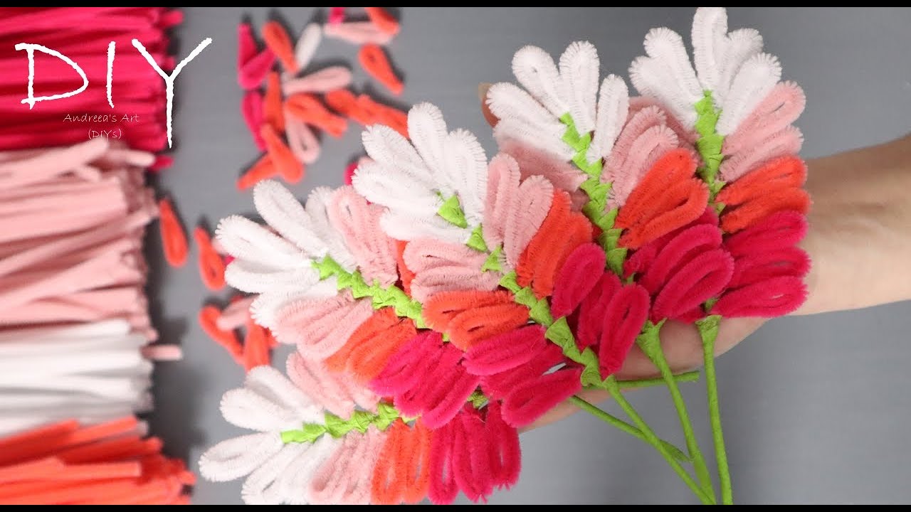 These Pipe Cleaner Flowers Look Expensive