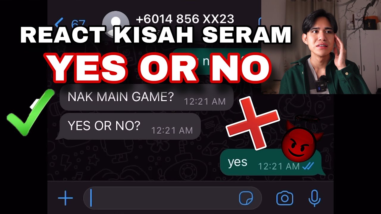 REACT KISAH SERAM 😱 PERMAINAN YES OR NO 😭