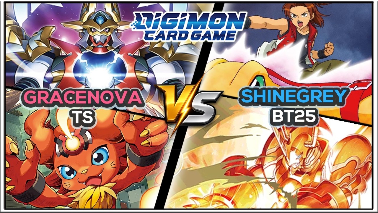 *NEW* Gracenovamon TS vs ShineGreymon &bull; BT25 Gameplay | DCGO Beta | Digimon TCG