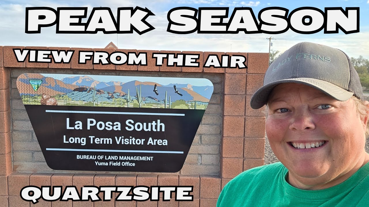 La Posa South LTVA View From ABOVE During PEAK Season | Quartzsite Long Term Visitor Area