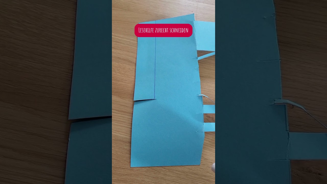 DIY Lesehilfe #shorts #lesehilfe #bastelnmitkindern #basteln