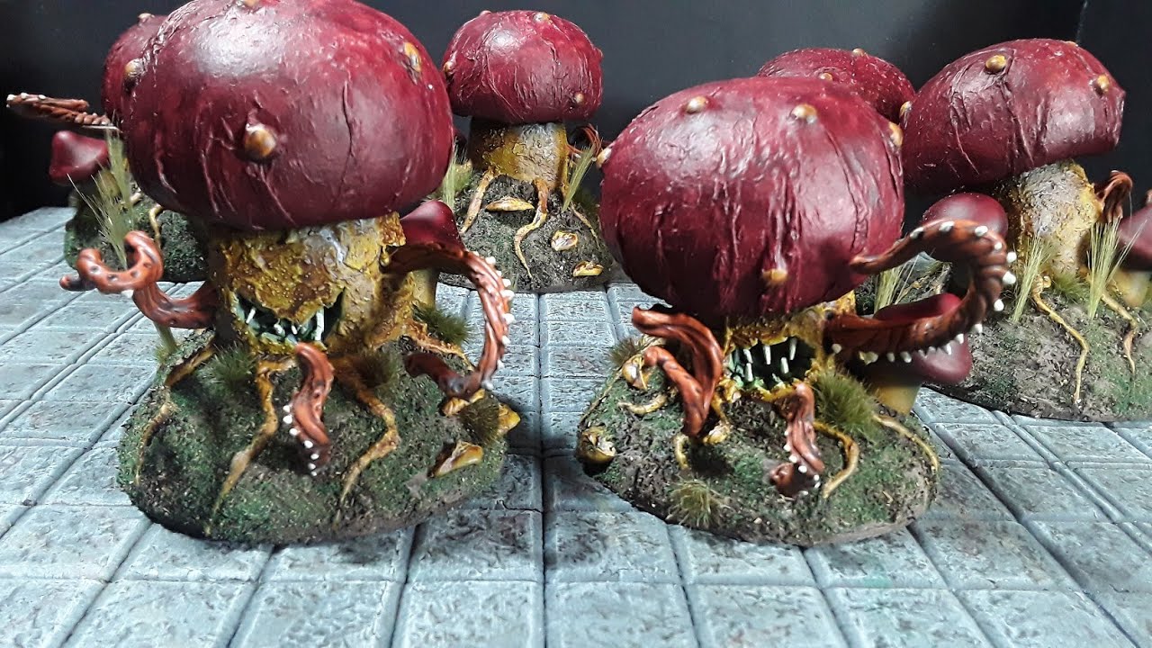 Dangerous Mushroom Scatter Terrain For EZD6 Dungeons and Dragons Pathfinder and Tabletop Games