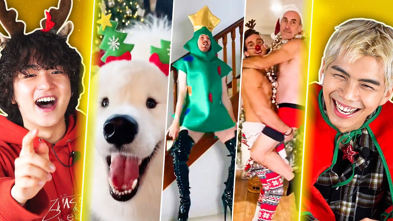 Koreans React to Christmas Vibe Tiktoks! | PEACH KOREA