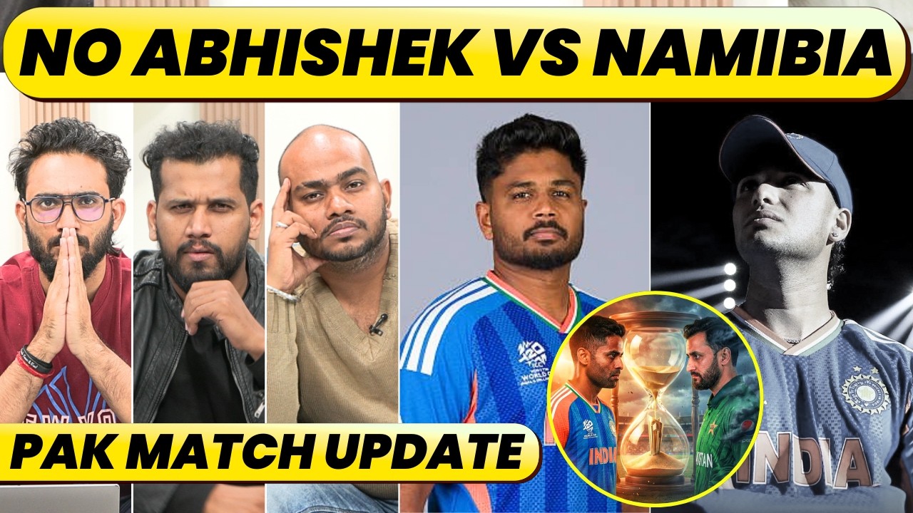 ABHISHEK SHARMA FITNESS UPDATE, SANJU IN VS NAMIBIA. AVAILABILITY FOR PAKISTAN GAME