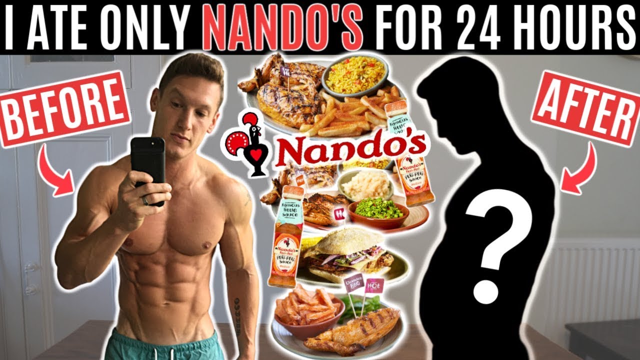 I ate nothing but NANDO'S for 24 HOURS and this is what happened...