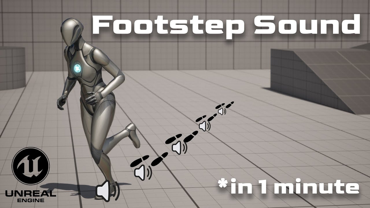 How to: Footstep sounds in 1 minute (Best way) UE5