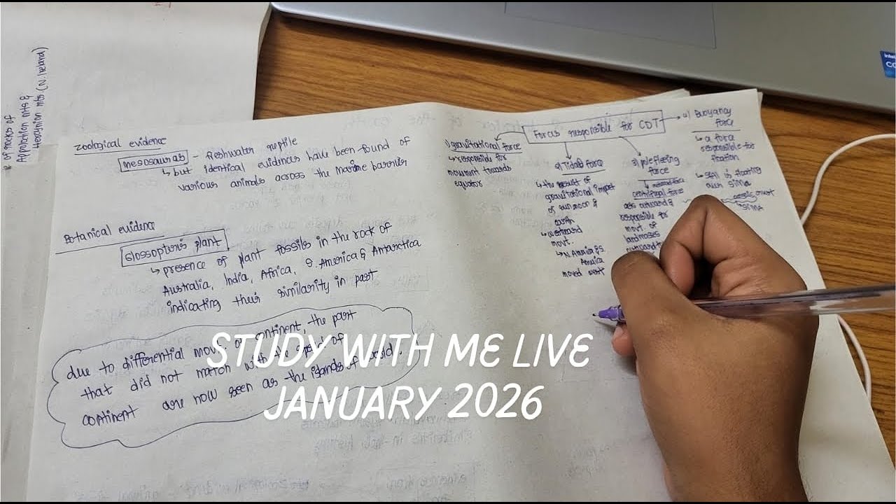 tuesday 20.01.2026 study with me live - 9pm to 🔥